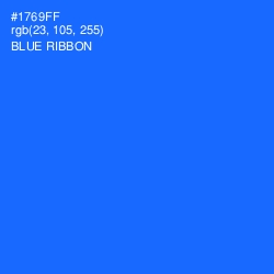 #1769FF - Blue Ribbon Color Image